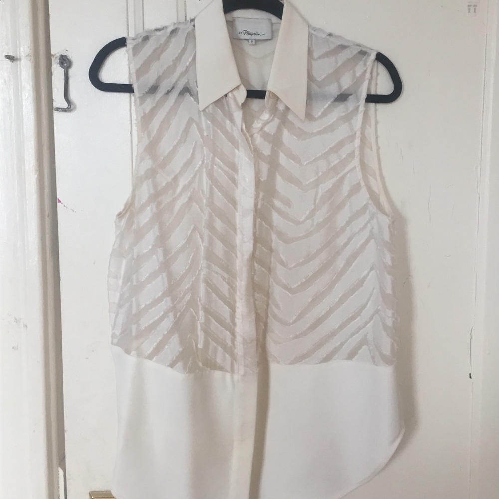 ❗️PHILIP LIM | sleeveless button up